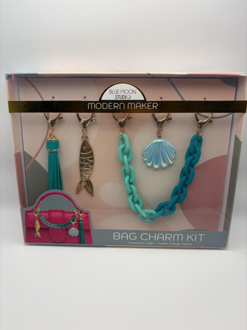 Blue Moon Studio Turquoise & Teal Bag Charm Kit